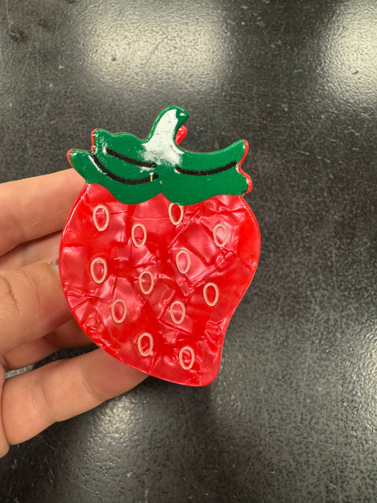 Strawberry hair clip