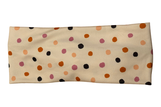 Fall polkadots headband