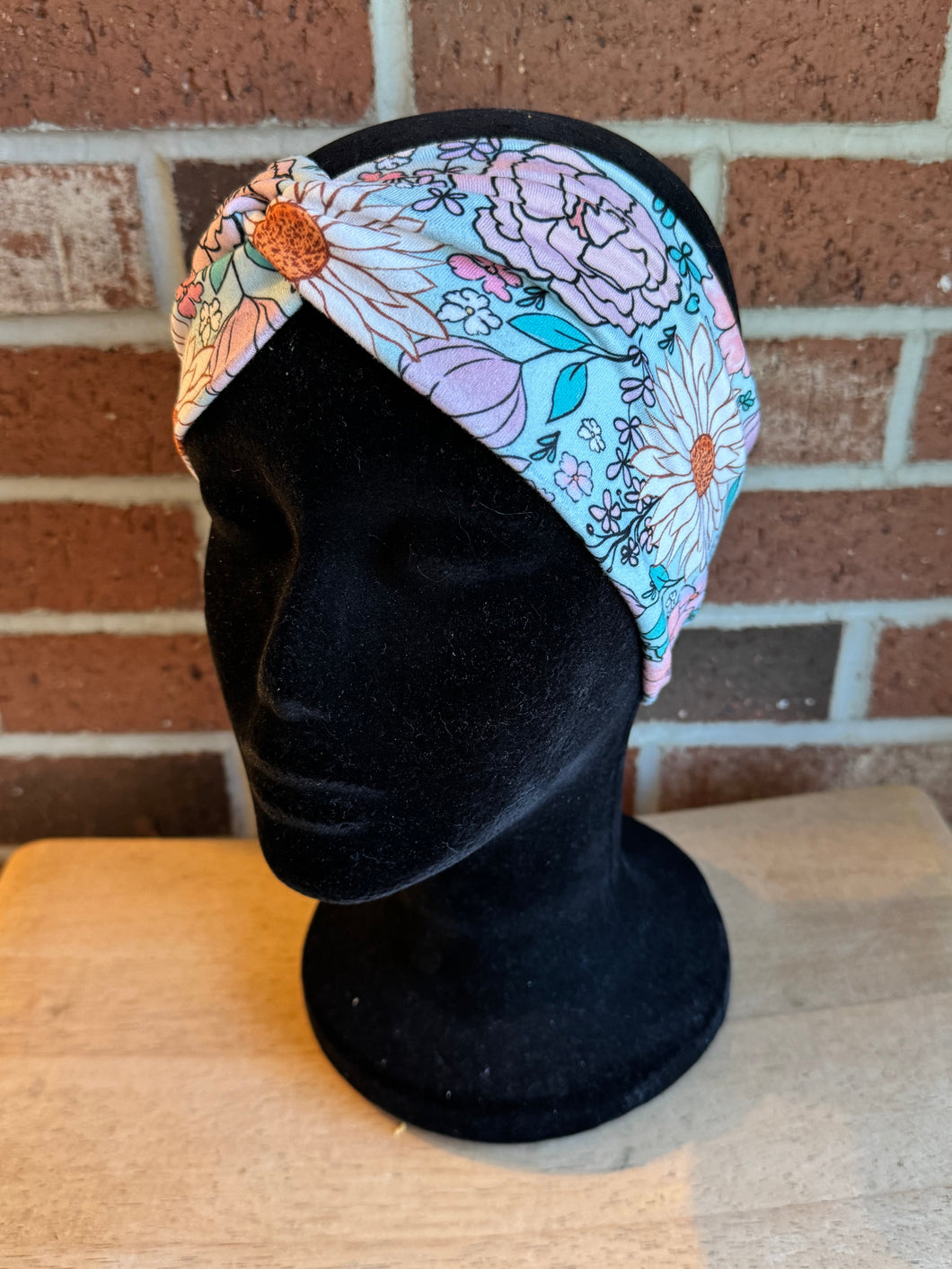 Coral flower headband
