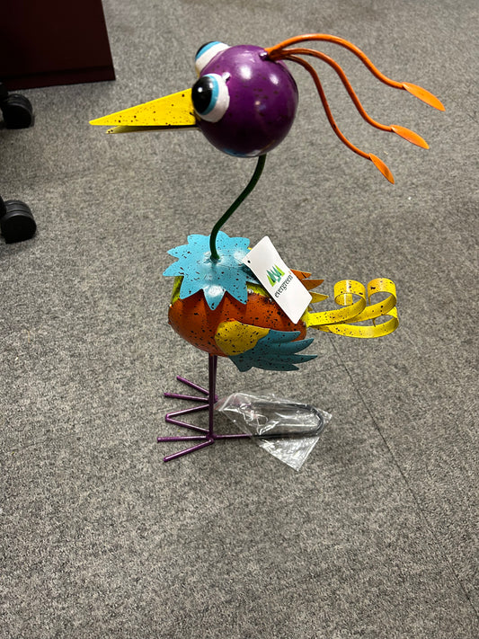 Statue, Colorful Bird metal