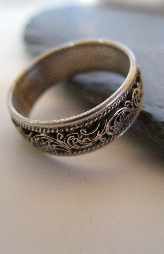 Sterling Silver Medium Filigree Ring