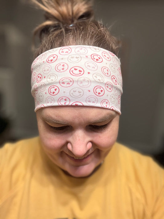 Smileys with heart eyes Headband