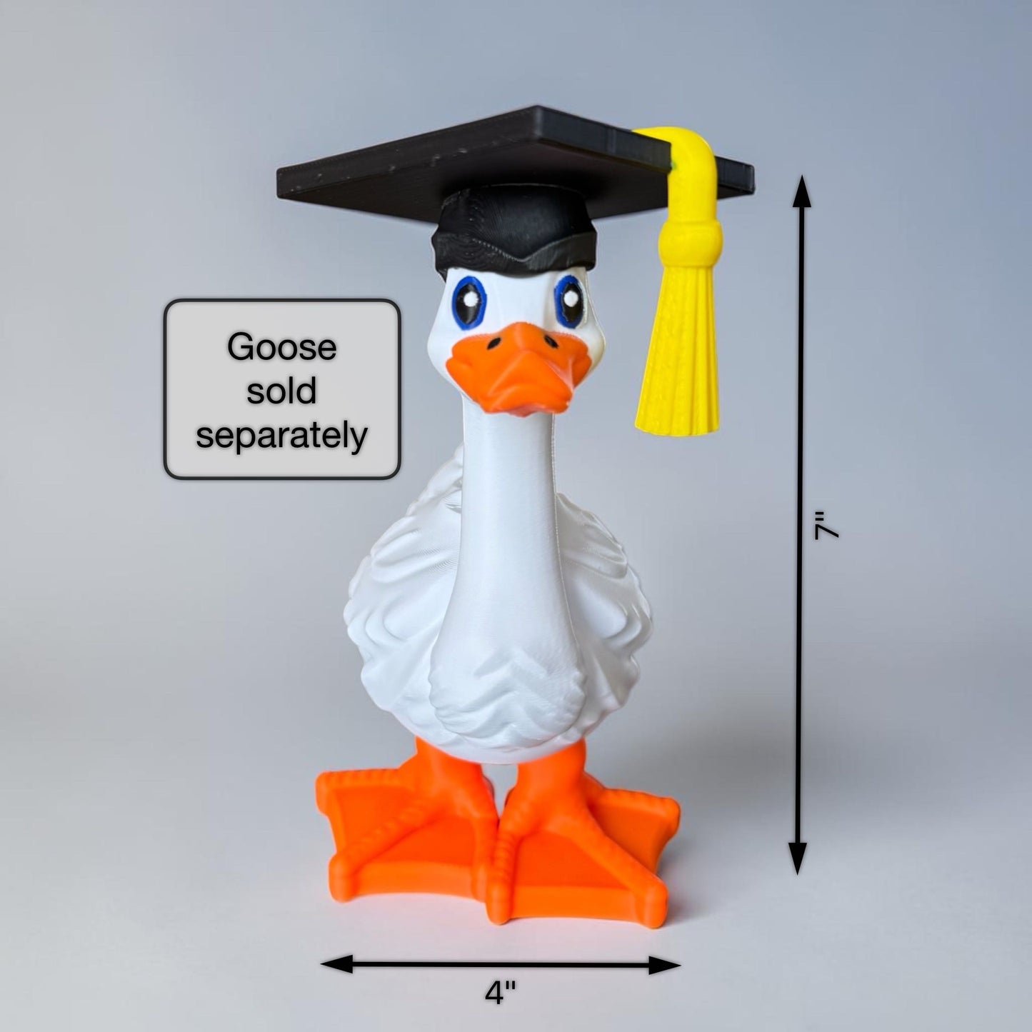 Graduation Goose Cap Accessory | Goose Outfit Add‑On (Goose Sold Separately)