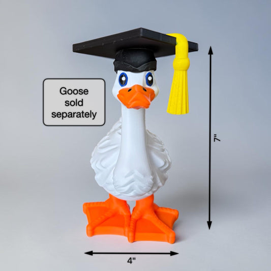 Graduation Goose Cap Accessory | Goose Outfit Add‑On (Goose Sold Separately)