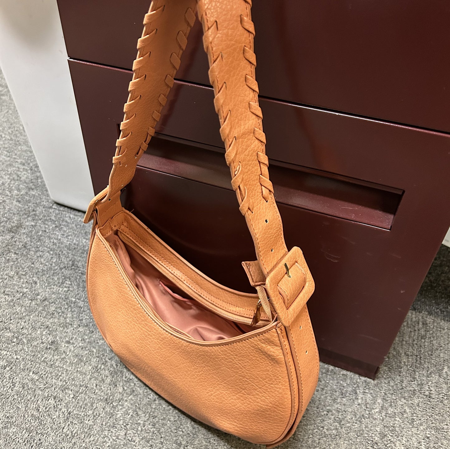 Peach purse