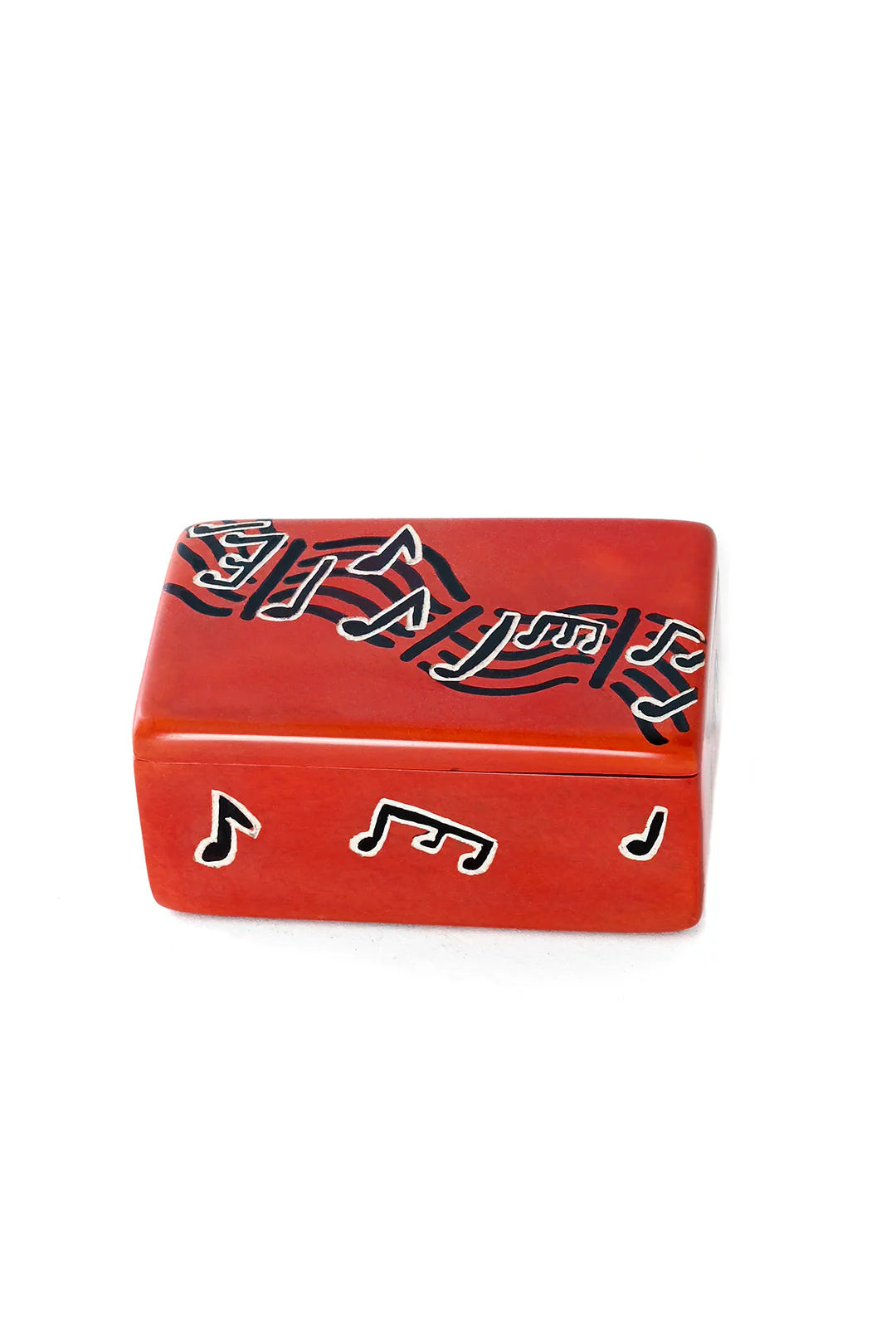 Red Melody Maker Soapstone Storage Box