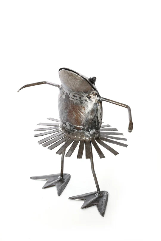 Frog Metal Sculpture Dancing