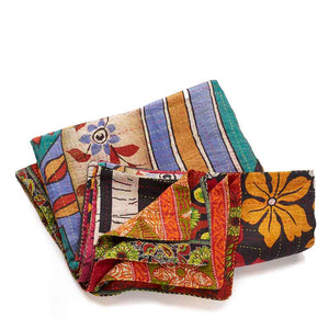 Kantha Patchwork Twin Bedcover