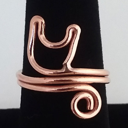 Rings Copper Symbol Ladies CAT