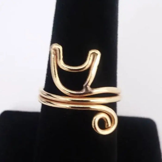 Rings Golden Symbol Ladies