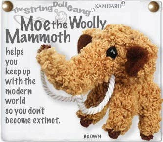 Moe the Woolly Mammoth String Doll