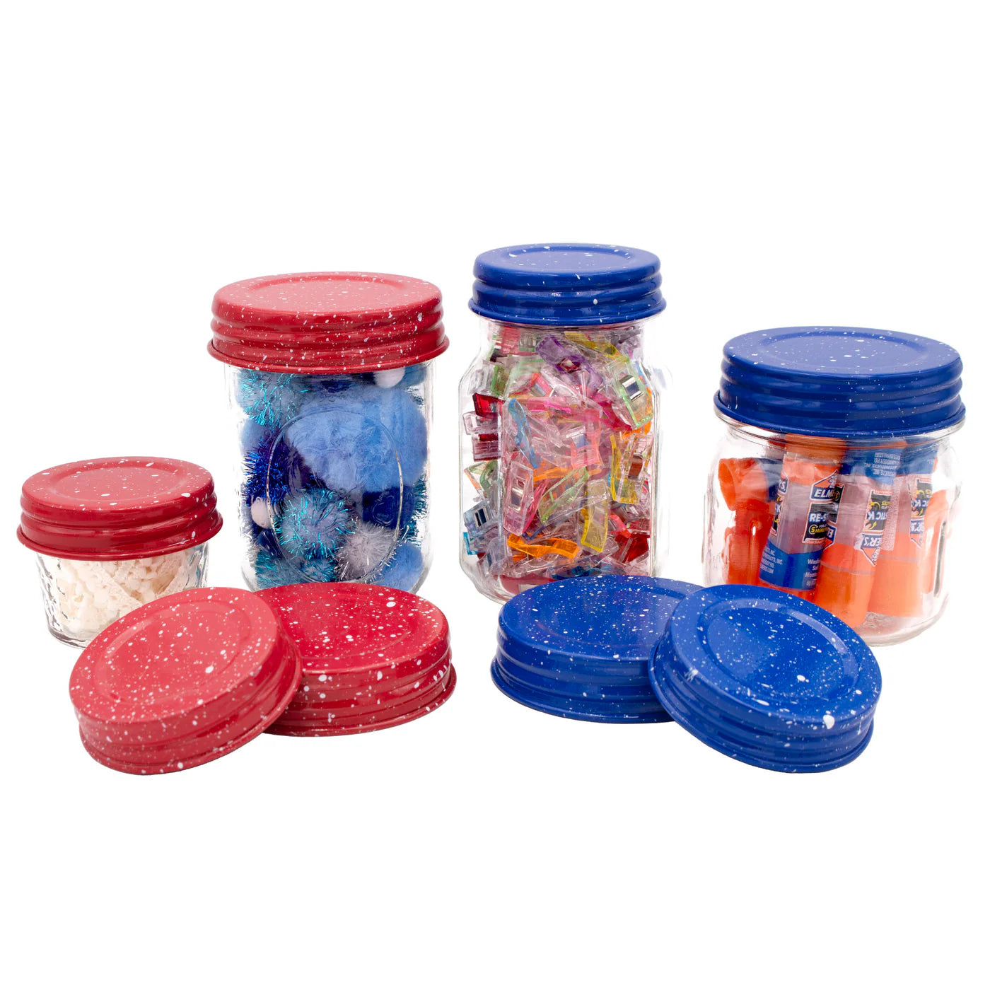Speckled Enamel Storage Lids