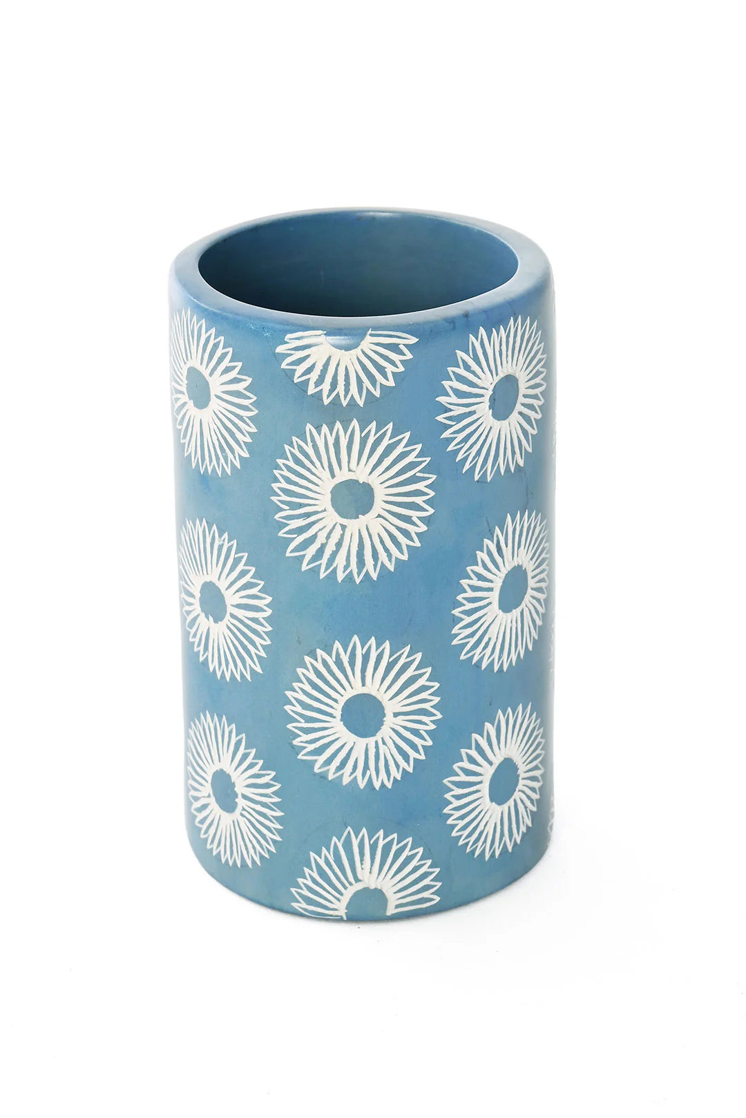 Blossom Soapstone Pencil Cup or Vase