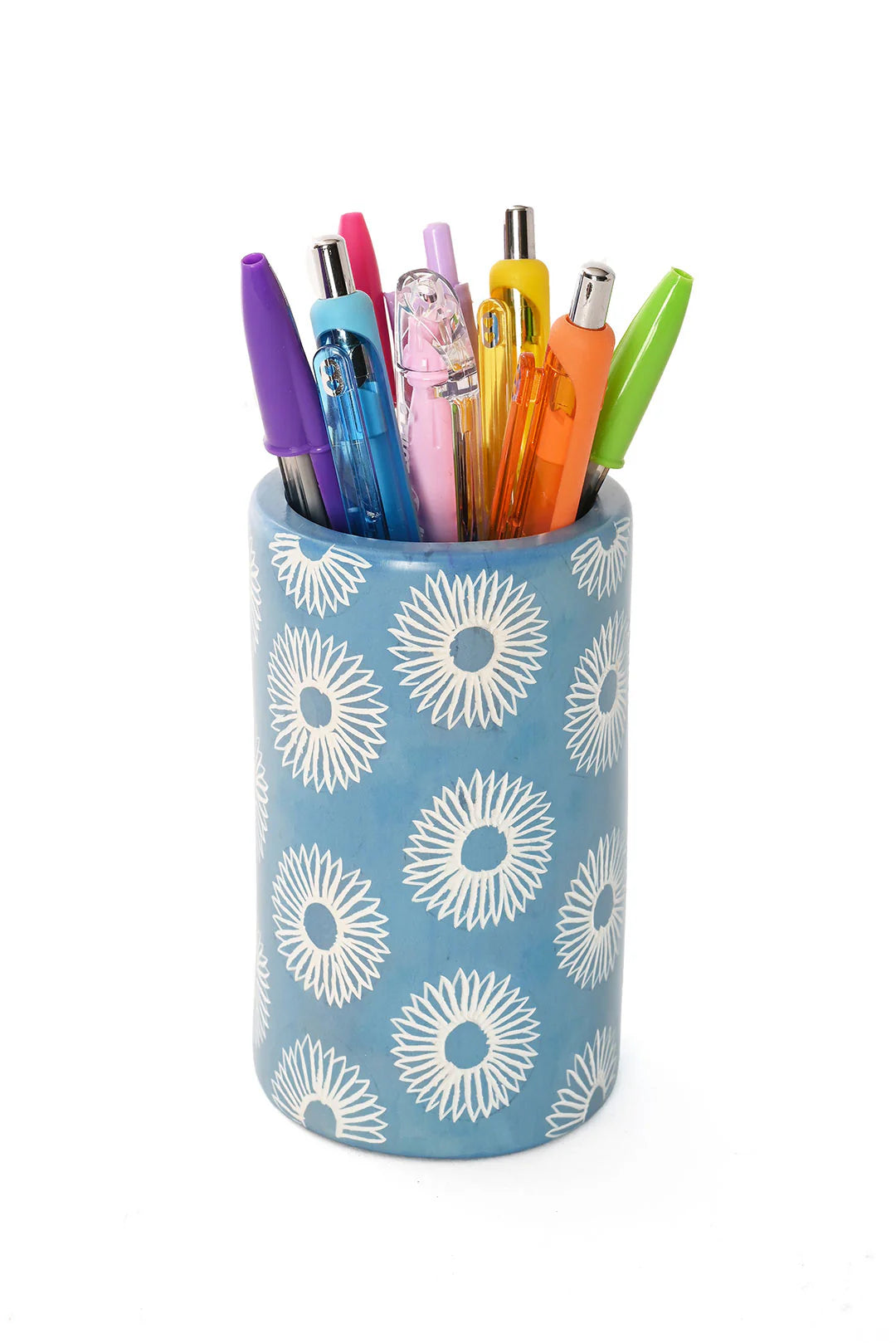 Blossom Soapstone Pencil Cup or Vase
