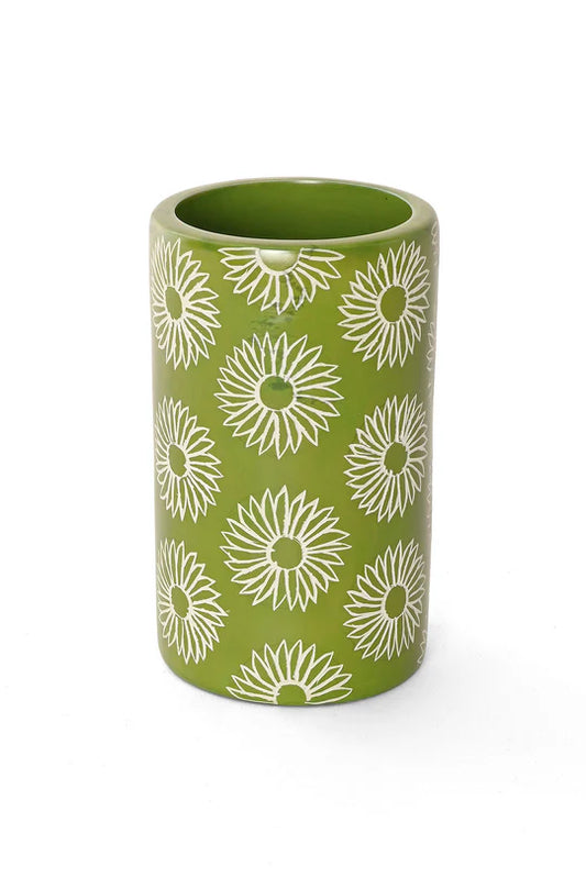 Blossom Soapstone Pencil Cup or Vase