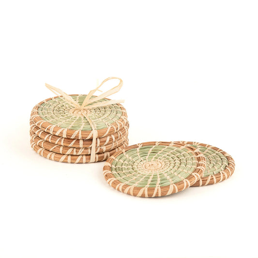Wild Grass and Pine Needle Coasters (set of 4)