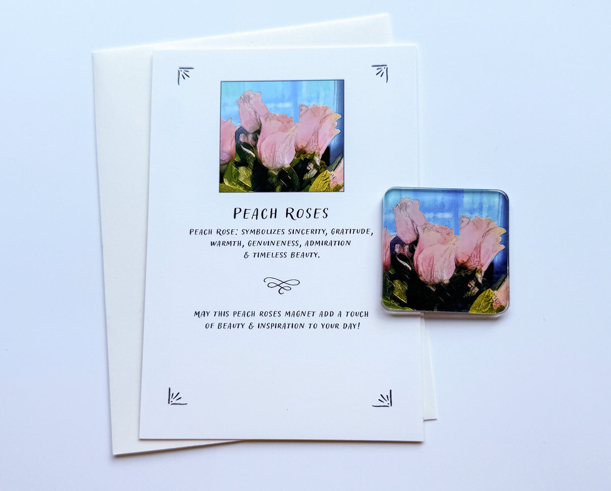 Flower Magnet & Gift Card Set