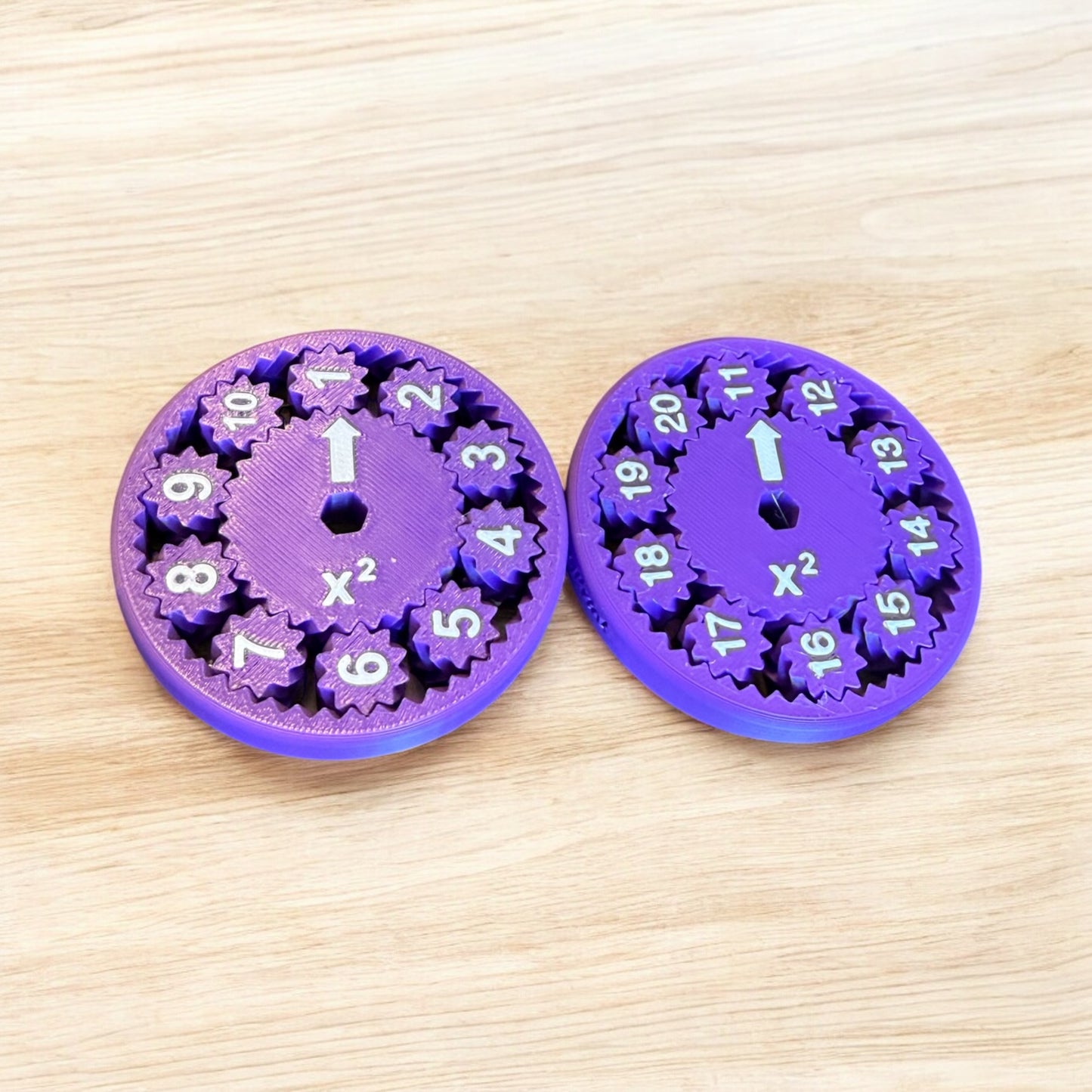 Math Fidget Spinners: Square and Square Root, 1-20