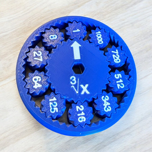Math Fidget Spinners: Cube and Cube Root 1-10