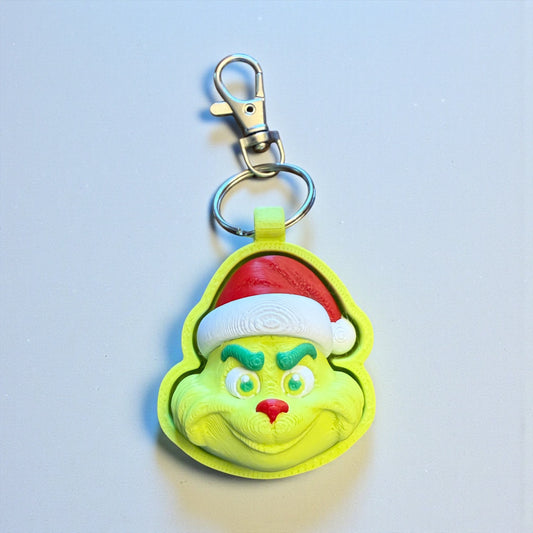 Grinch w/Hat Clicker Keychain