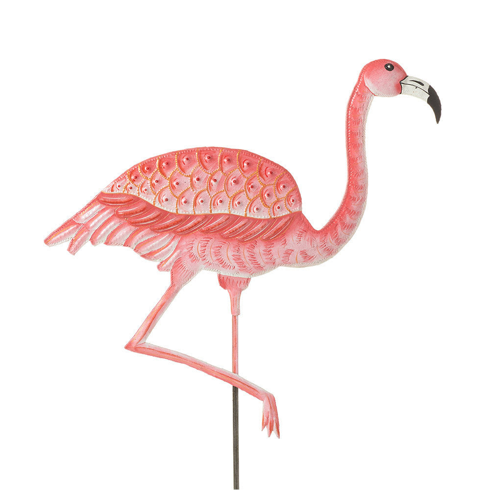 Pink Flamingo Garden Stake