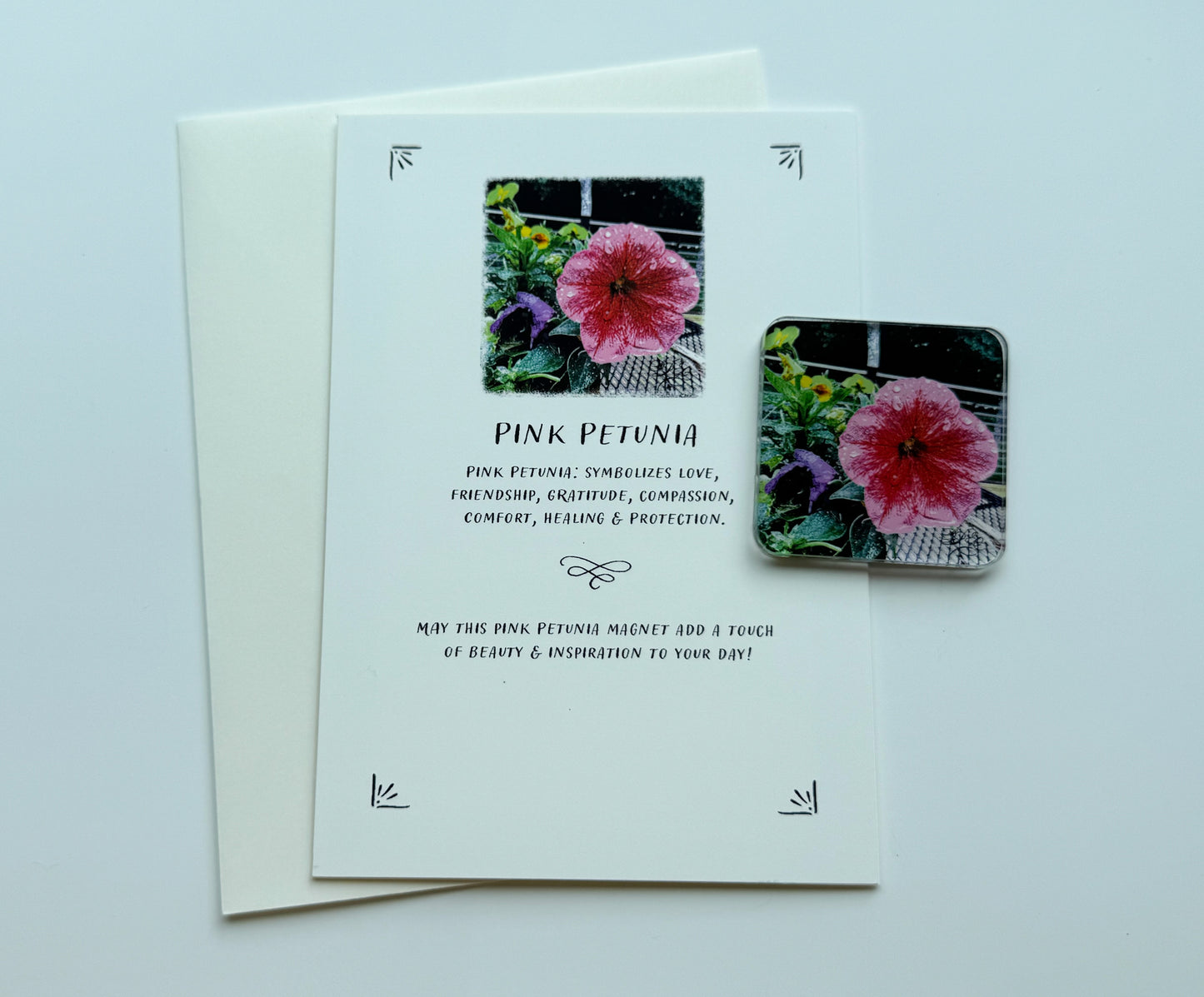 Flower Magnet & Gift Card Set