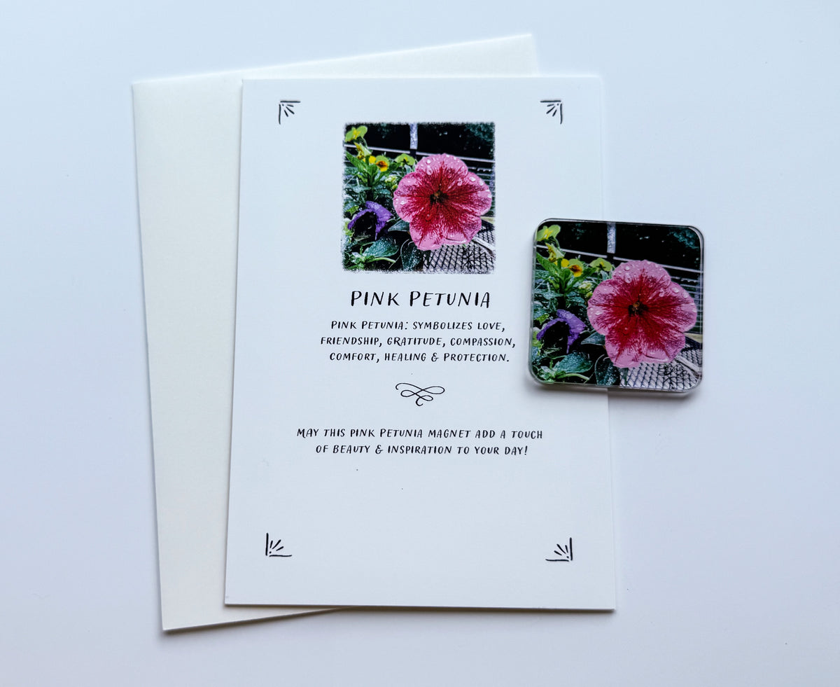 Flower Magnet & Gift Card Set