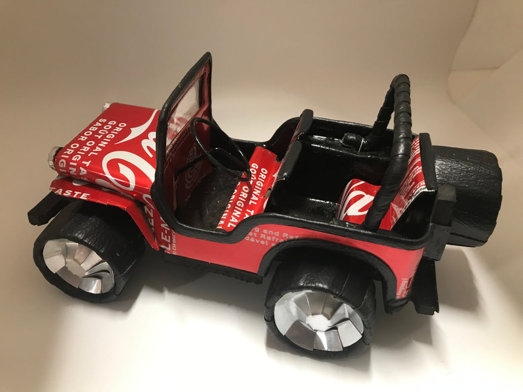 Senegalese Recycled Pop Can Jeep