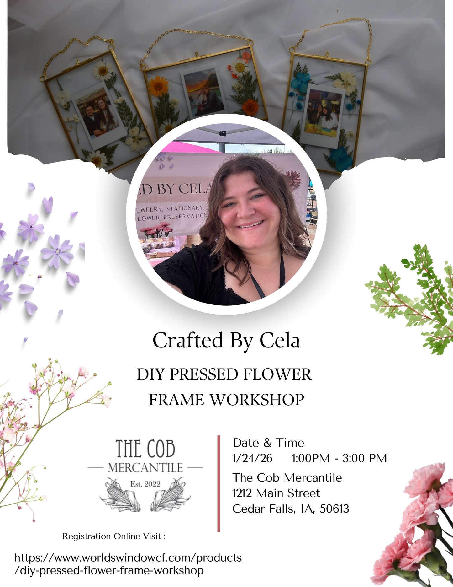 DIY Pressed Flower Frame Workshop