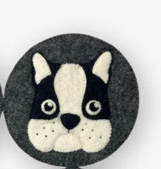 Felt Dog Trivet, 4 styles, 8 inch diameter