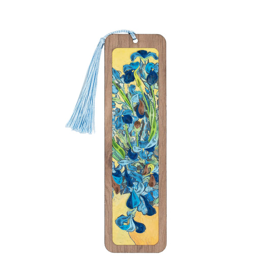 Bookmark, Handmade Quilled Paper Irises (Van Gogh Inspired)