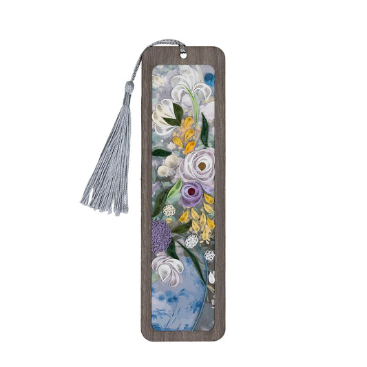 Bookmark, Handmade Quilled Paper Spring Bouquet (Renoir Inspired)