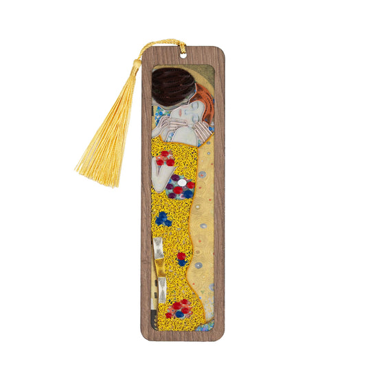 Bookmark, Handmade Quilled Paper The Kiss (Klimt Inspired)