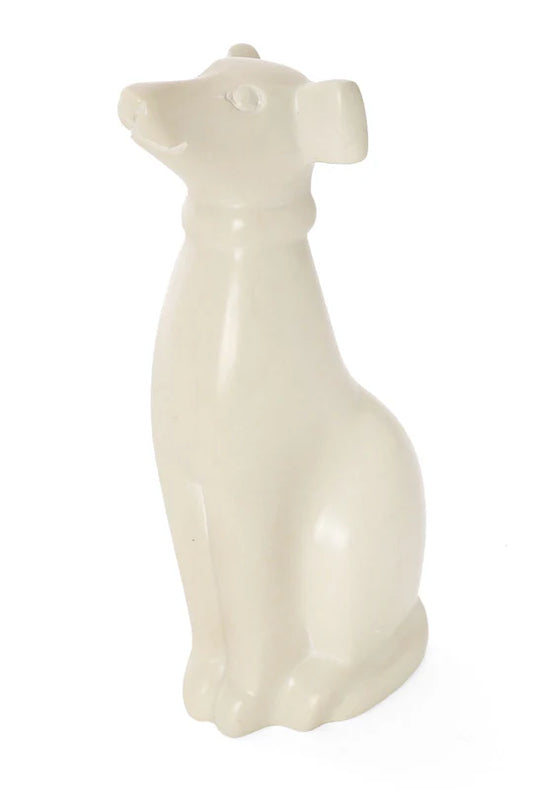All Natural Soapstone Dog Sculpture