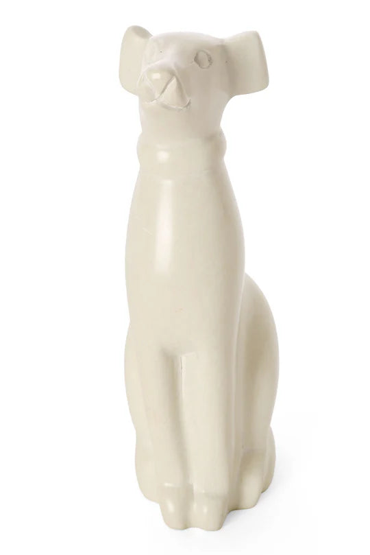 All Natural Soapstone Dog Sculpture