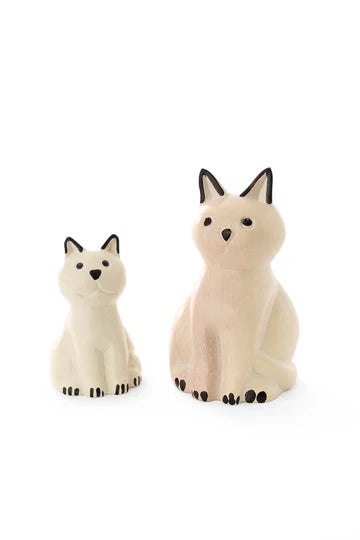 Natural Soapstone Shortcake Kitty Cats
