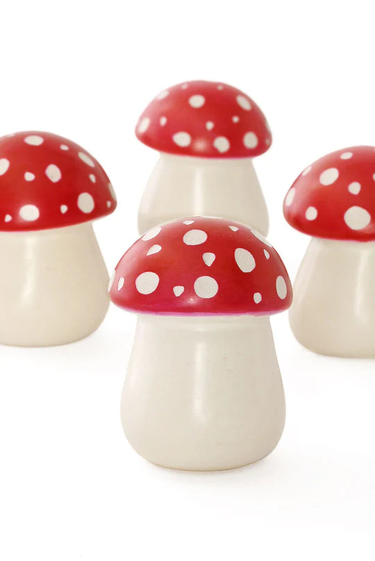 Red Cap Mini Mushroom Sculptures