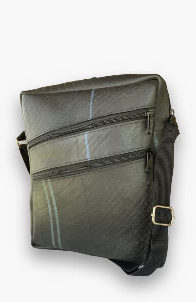 Recycled Rubber Travel Bag w/ Shoulder Strap