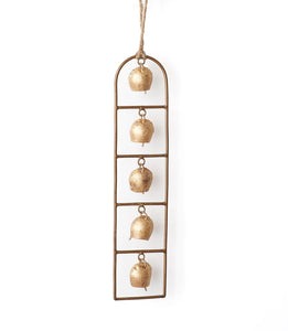 Rustic Bells, Ladder Wall hanging, Wind Chime