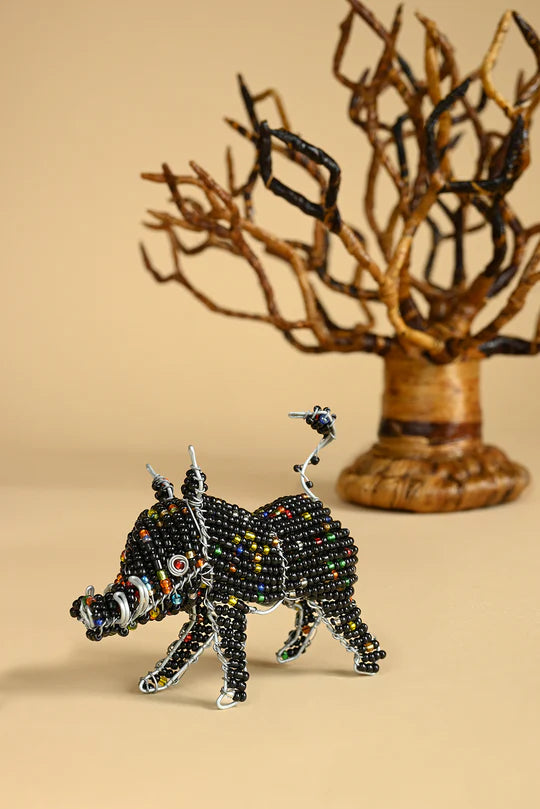 Patmore's Beaded Warthog Sculpture