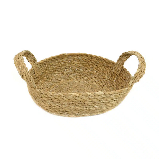 Round Basket Seagrass With Handle