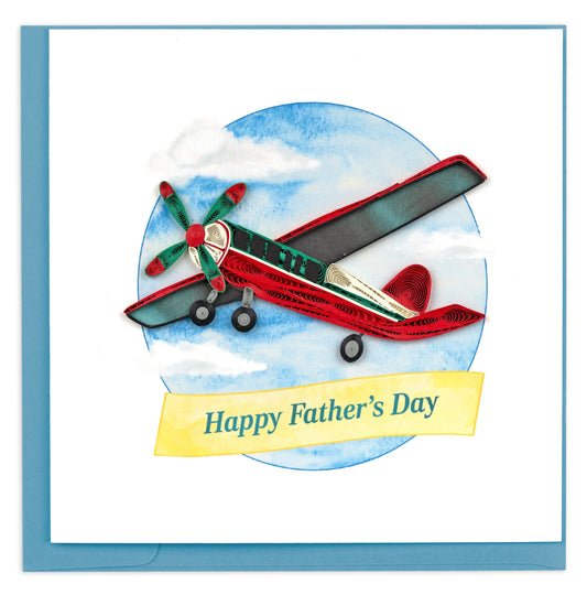 Father's Day Vintage Airplane Greeting Card