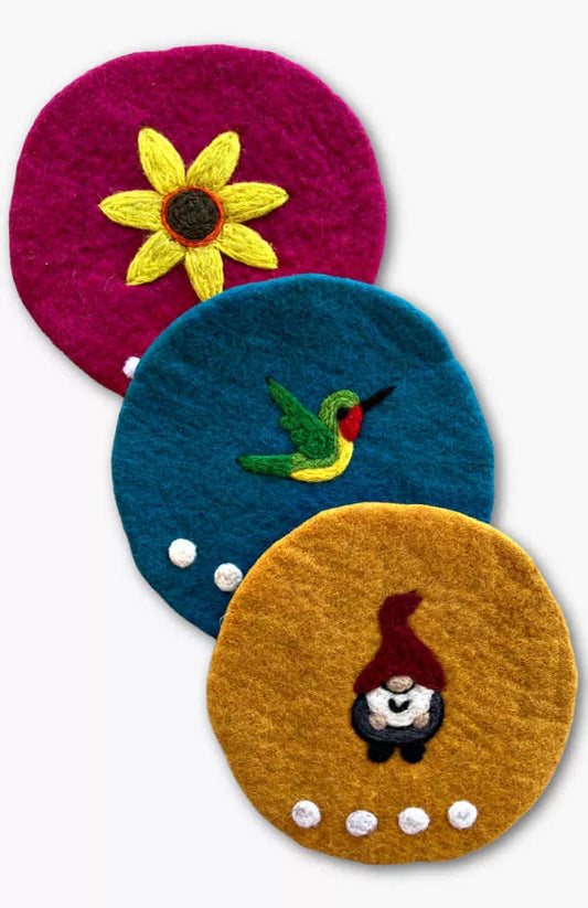 Needle felted Trivet