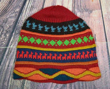Load image into Gallery viewer, Alpaca Beanie - Waves &amp; Stripes
