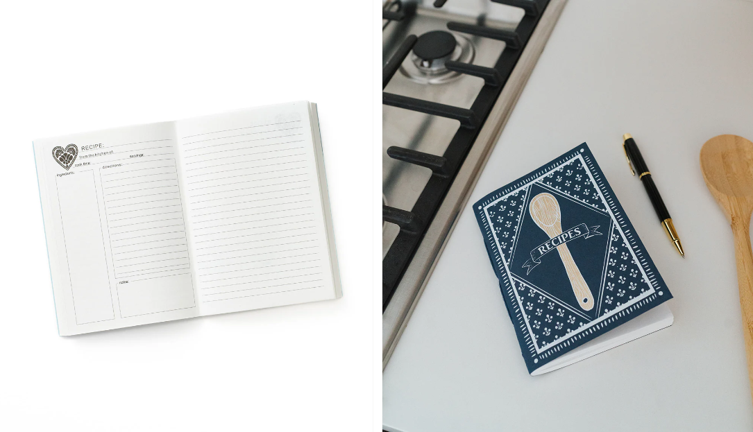 Khaana 5x7 Recipe Journal - recycled paper