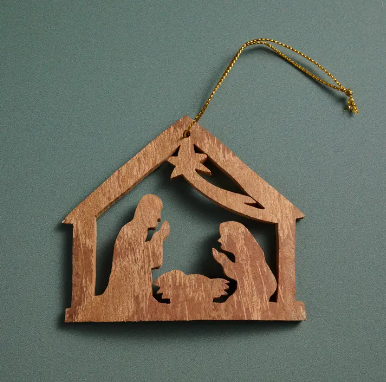 Holy Night Cinnamon Bark Ornament