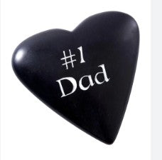 Kisii Stone Celebration Heart: #1 Dad