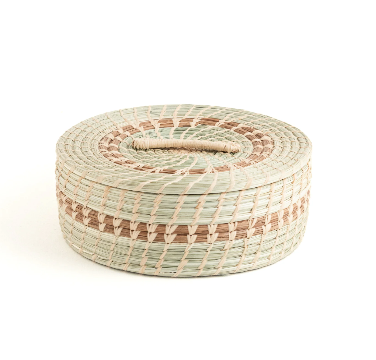 Wild Grass and Pine Tortilla Basket with Lid