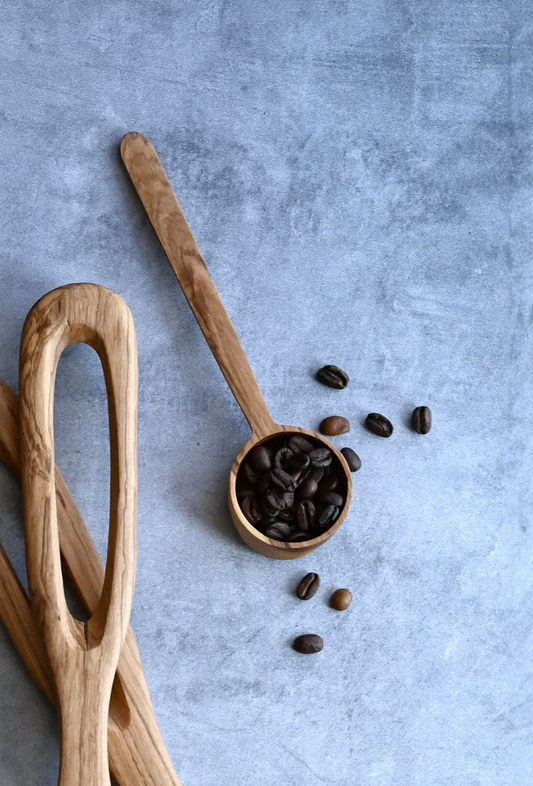 Olive Wood Flat Bottom Scoop