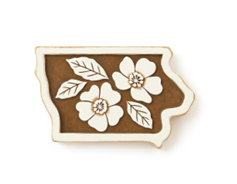 Iowa Wooden Magnet